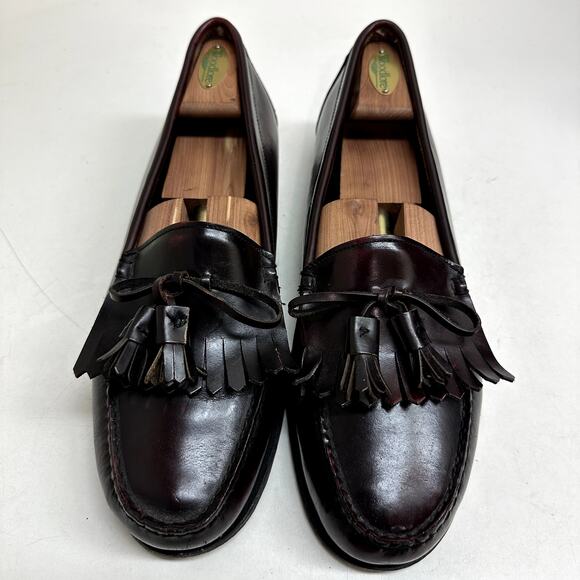 VERY GOOD VTG Timberland Tassel Loafer Kiltie Made Hampton, NH USA Burgundy 12 main image 7